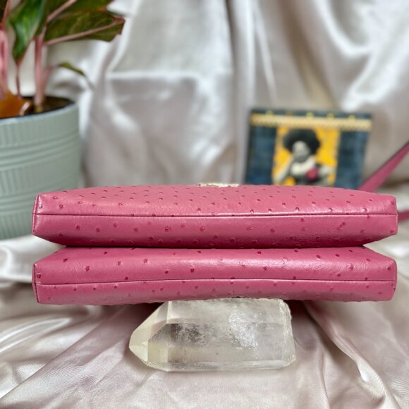 Coach Mia Crossbody – Ostrich-Embossed Leather in Pink (Style No. F76644) - Picture 7 of 14